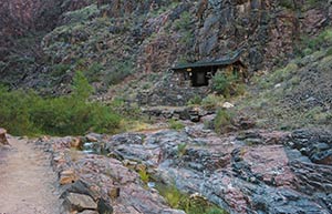 Das River Resthouse am Bright Angel Trail August 2010