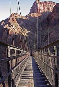Die Black Bridge ber dem Colorado - kurz vor dem Ziel