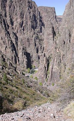 Black Canyon of the Gunnison mit viel Gerll