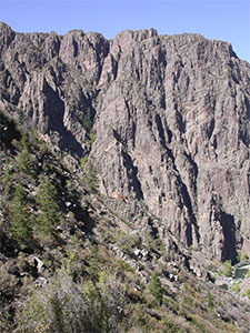 Blick von oben in den Black Canyon