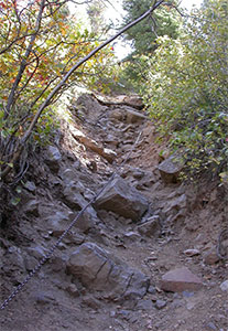 Kette entlang des Trails im Black Canyon