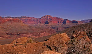 Oberhalb des Mittelplateaus auf dem South Kaibab Trail