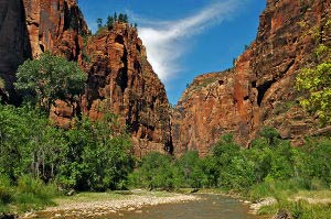 Temple of Sinawava, Riverside Walk, Zion Canyon