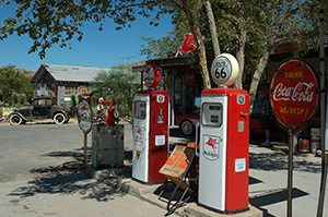 Die legendre Tankstelle in Hackberry