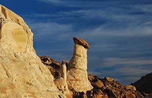 Die Westflanke der Rimrocks kurz vor Sonnenuntergang