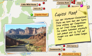 Landkartenmen von Canyon Trails